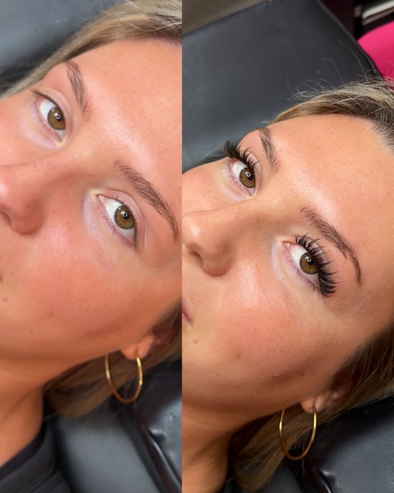 Before and after: a soft natural set